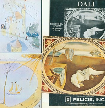 Item #15-9215 Promotional Material for Salvador Dali. Inc Felicie Schumsky, Salvador Dali, New York.