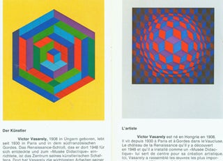 Item #15-9254 Antworten An Vasarely. Reponses A Vasarely. Editions Lahumiere, Paris