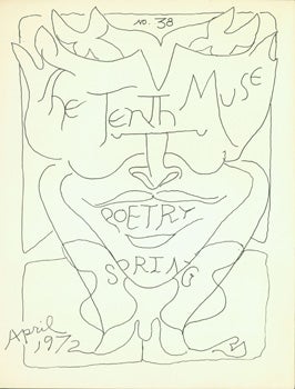 Item #15-9473 Cover Artwork for The Tenth Muse. Poetry, Spring: April 1972. No. 38. Tenth Muse,...