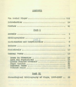 Item #15-9594 "Biblio-Scholia" On Theatrical Americana, 1927 - 1957. Louis A. Rachow, Arthur...