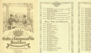 Item #15-9617 Editha Grafin Von Konigsmarck Weintellerei. Weingutsverwaltung Koblen a Rhein und...