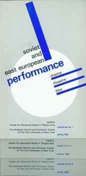 Item #15-9680 Slavic And East European Performance. Vol. 10, no. 1 - 3, Winter, Spring & Summer...