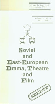 Item #15-9682 Soviet And East-European Drama, Theatre, and Film. Vol. 8, no. 1 - 3, May &...