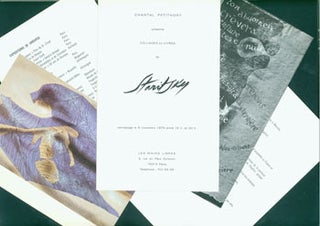 Item #15-9697 Chantal Petithory Presente Collages Et Livres de Staritsky. Vernissage le 7...