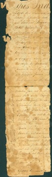 Item #15-9750 Indenture of Sale in Halfmoon, NY [from Mrs. Young to Samuel Power?]. NY Mrs. Young...