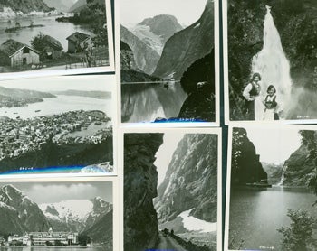 Item #15-9787 Norge - Vestlandsfjordene. 20 Original-Fotografier. Serie 64c. K. Knudsen, Co, Norway Bergen.