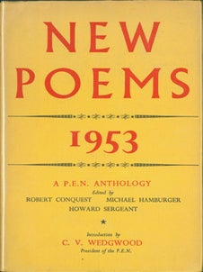 Item #15-9926 New Poems 1953 PEN Anthology. Robert Conquest, Howard Sergeant, Michael Hamburger,...