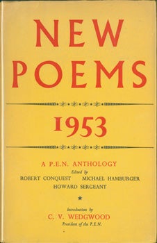Item #15-9926 New Poems 1953 PEN Anthology. Robert Conquest, Howard Sergeant, Michael Hamburger,...