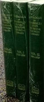 Item #16-0771 Catalogue Of the Wymberley Jones De Renne Georgia Library. Azaea Clizbee