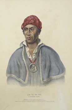 Item #16-2776 Qua-Ta-Wa-Pea, a Shawanoe Chief from History of the Indian Tribes of North...