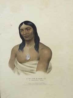 Item #16-2778 A-Na-cam-E-Gish-Ca, a Chippeway chief from History of the Indian Tribes of North...