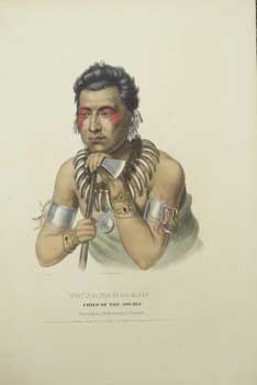 Item #16-2780 Young Ma-Has-Kah, Chief of the Ioways from History of the Indian Tribes of North America. (First edition). Thomas L. McKenney, James Hall, Charles Bird King, Authors, Artist.