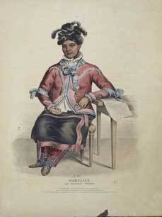 Item #16-2783 Tshusick, Ап Ojibway Woman from History of the Indian Tribes of North America....