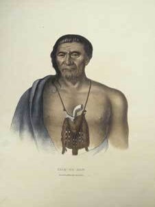 Item #16-2799 TISH-CO-HAN. / A DELAWARE CHIEF. from History of the Indian Tribes of North...