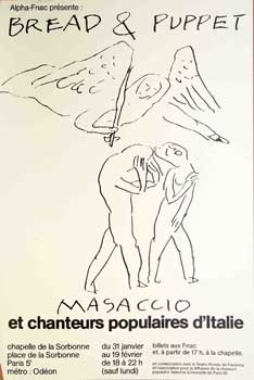 Item #16-2867 Masaccio et chanteurs populaires d'italie. Bread, Puppet Theater