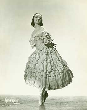 Item #16-2891 Olga Morosova in Spectre de la Rose from Col. W. de Basil's Ballets Russes. Maurice...