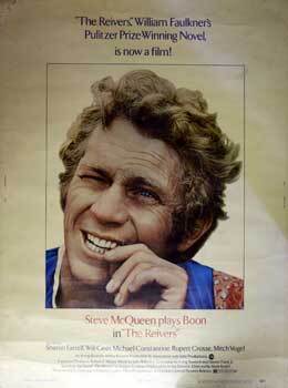 Item #16-2912 Original Movie poster for The Reivers. Steve McQueen, William Faulkner, Actor, author