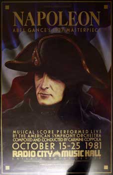 Item #16-2924 Napoleon. Abel Gance's 1927 Masterpiece. Francis Ford Coppola.