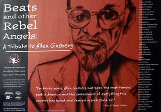 Item #16-2927 Beats and other Rebel Angels: A Tribute to Allen Ginsberg. Exhibition Poster....