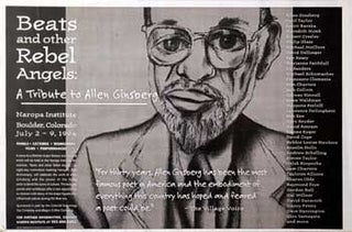 Item #16-2928 Beats and other Rebel Angels: A Tribute to Allen Ginsberg. Exhibition Poster....