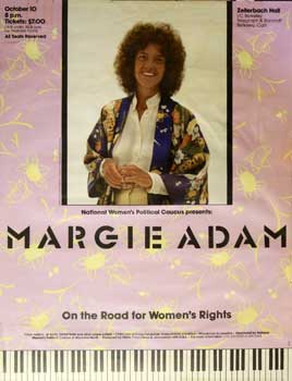 Item #16-2946 Margie Adam. On the Road for Women's Rights. S F. National Women's Political Caucus