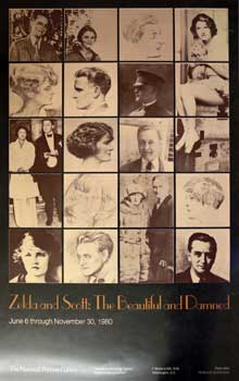 Item #16-2978 Zelda and Scott: The Beautiful and Damned. Poster. F. Scott Fitzgerald