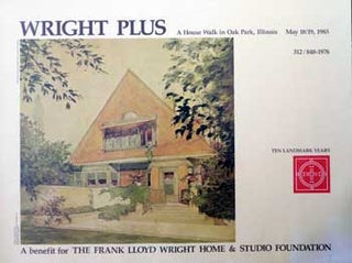 Item #16-2994 Poster for A House Walk in Oak Park, Illinois. Frank Lloyd Wright