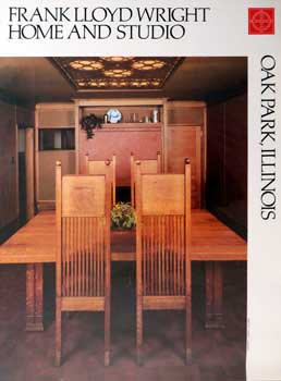 Item #16-2998 Poster of the Dining Room inThe Frank Lloyd Wright Home & Studio in Oak Park, Illinois. Frank Lloyd Wright.