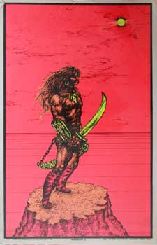 Item #16-3011 Warrior II. Houston Psychedelic Artist