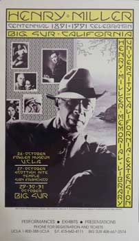 Item #16-3018 Henry Miller 1891- 1991 Centennial Celebration. David Singer, Henry Miller, artist