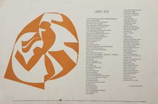 Item #16-3059 Open Eye [Broadside]. Lawrence Ferlinghetti