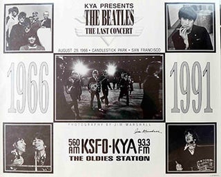 Item #16-3110 The Beatles (Last Concert at Candlestick Park, San Francisco) (Aug. 29, 1966). Jim...