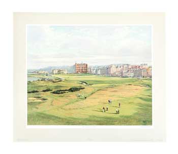 Item #16-3246 The Old Course, St. Andrews. Signed. Donald M. Shearer.