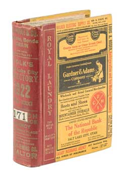 Polk, R.L. - R.L. Polk & Co's Salt Lake City Directory , 1922. , Original Edition