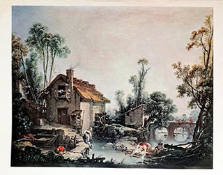 Item #16-3315 Landscape with a Watermill. Francois Boucher