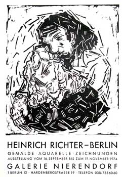 Item #16-3352 Heinrich Richter - Berlin (Original Plakat/Poster). Heinrich Richter