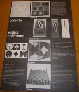 Kallhardt, Reiner; Rudolf Bhler; Milos Urbasek; Paul Mansouroff - Objekte. Edition Hoffmann. (Original Plakat/Poster)