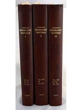 Item #16-3388 A Corpus of Rembrandt Paintings. 1625-1642. Vols. I-III. First editions. Josua...