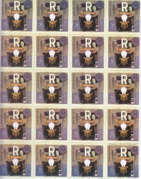 Item #16-3390 Rauschenberg. . "Commemorative Stamps." Sandra Ortiz Taylor