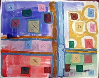 Item #16-3456 Study with X's and O's. Gordon Chin, b. 1962.