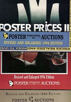 Item #16-3460 Poster Prices. Vols. II, III and IV. Prices Realized and Index. Original editions. Jack Rennert.
