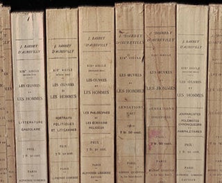 Item #16-3531 Les oeuvres et les hommes, XIX siècle. 8 vols. First editions. J. Barbey D'Aurevilly