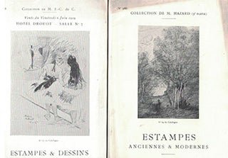 Item #16-3532 Group of 11 Print (Estampes) auctions catalogues for which Loys Delteil was the...