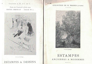 Item #16-3532 Group of 11 Print (Estampes) auctions catalogues for which Loys Delteil was the Expert. Loys Delteil.
