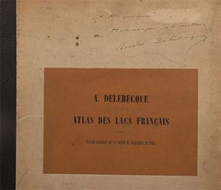 Item #16-3619 Atlas des lacs français, ouvrage couronné par le Société de Géographie de...