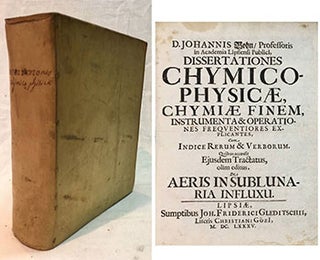 Item #16-3648 Dissertationes chymico-physicae, chymiae finem, instrumenta et...