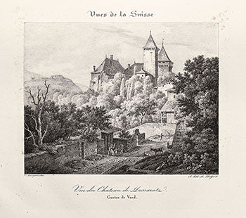 Item #16-3655 Vues de la Suisse Dessinées d'après Nature et lithographiées... First edition. Constant Bourgeois, Agostino Agio, artist.
