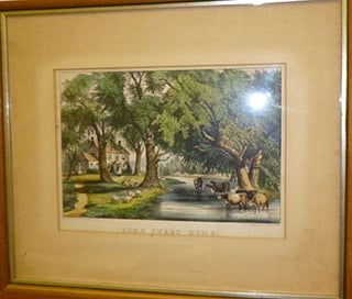 Item #16-3710 Home Sweet Home. First Currier & Ives edition of the lithograph. Currier, Ives