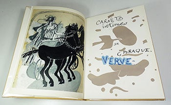 Item #16-3713 Verve. Revue Artistique et Litteraire. Vol. VIII N.31 et 32. Carnets intimes De G.Braque. First edition, complete. Georges Braque, Will Grohmann, Rebecca West, text.