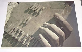 Item #16-3726 "Hand - July IV MDCCLXVI" from the Statue of Liberty Series. Original photograph, signed. Jr. Ruffin Cooper.